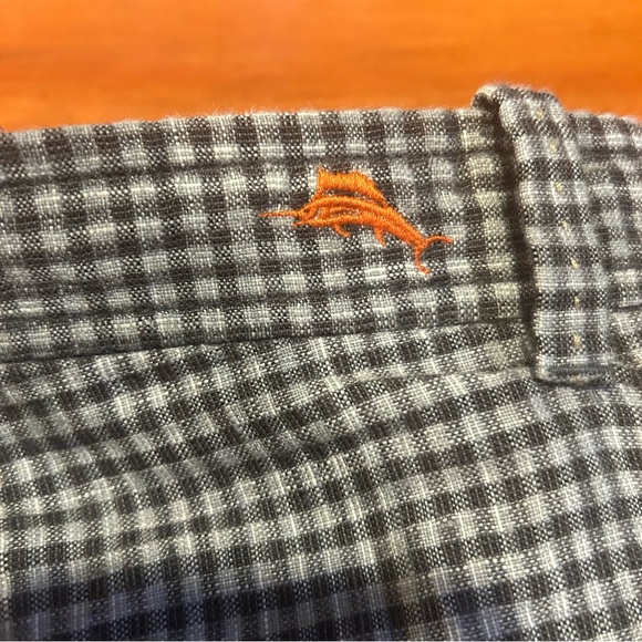 Tommy Bahama Checkered Paradise Nation Linen Silk Beach Chino Shorts 40 Men’s - Picture 9 of 13